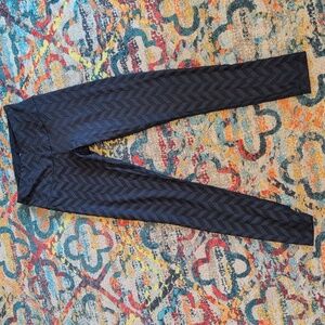 90 Degree By Reflex Textured Black Yoga Pants Size Small